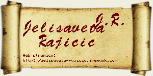 Jelisaveta Rajičić vizit kartica